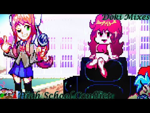 Friday Night Funkin‘ Doki Mixes (#ddlc #fnfmod) Es ist Monika VS BF im High School Conflict
