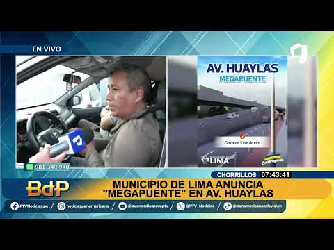 Chorrillos: anuncian construcción de “megapuente” en la Av. Huaylas hasta la Costa Verde