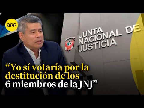 Luis Galarreta está a favor de la destitución de los miembros de la JNJ