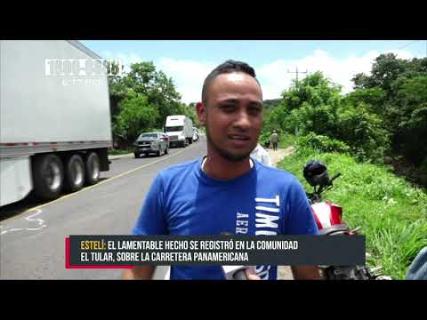 Motociclista se estrella en vehículo y pierde la vida en Estelí - Nicaragua