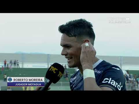 Roberto Moreira reacciona a su regreso con el gol en la Liga Nacional