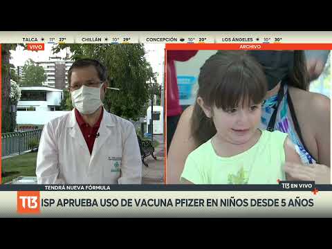 Infectólogo explica ampliación de Pfizer para niños desde 5 años en Chile