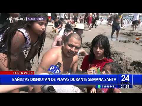 Bañistas disfrutaron de playas en Semana Santa