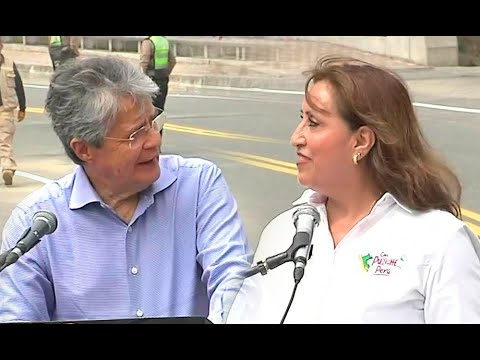 Presidente de Ecuador a Dina Boluarte: Un abrazo como expresión del respaldo a la democracia peruana