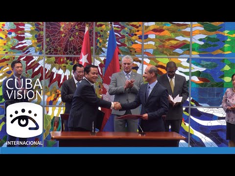 Cuba - Primer Ministro del Reino de Cambodia de visita oficial en Cuba