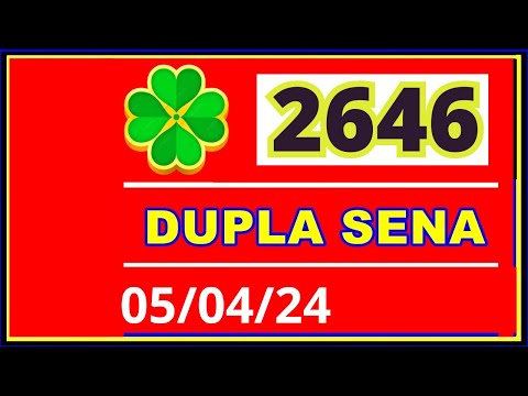 Dupla Sena de pascoa 2646 - Resultado da dopla sena concurso 2646