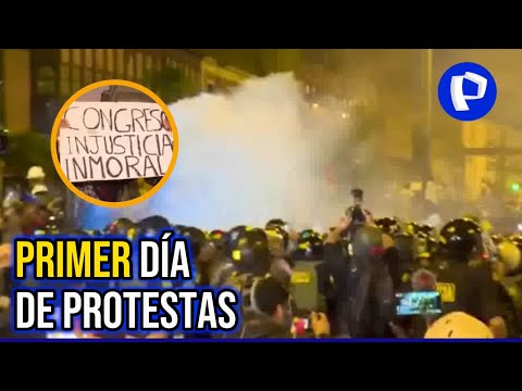 Toma de Lima: crónica del primer día de protestas en la capital