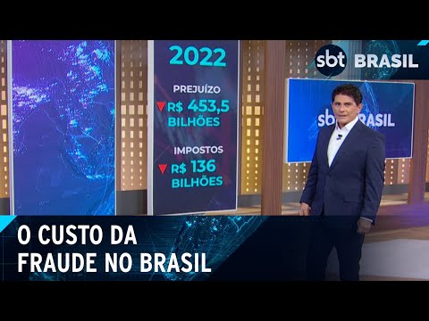 Brasil teve prejuízo de R$ 453 bilhões com fraudes em 2022 | SBT Brasil (18/04/24)