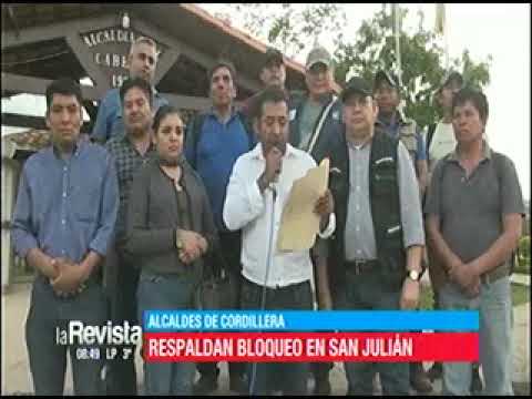 27052022   ALCALDES DE CORDILLERA RESPALDAN BLOQUEO EN SAN JULIAN   UNITEL