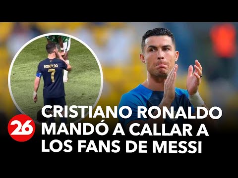 Cristiano Ronaldo mandó a callar a los hinchas que gritaban por Messi
