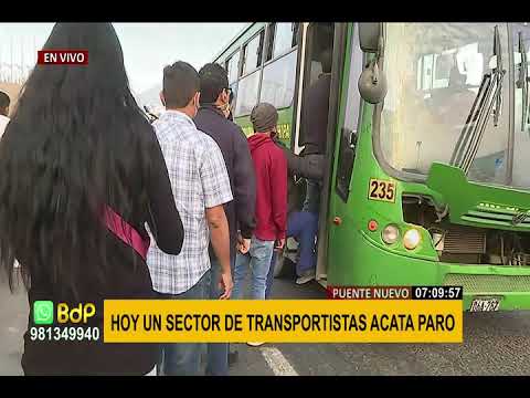 Lima: Se registra paralización parcial de transporte en diferentes zonas (1/3)
