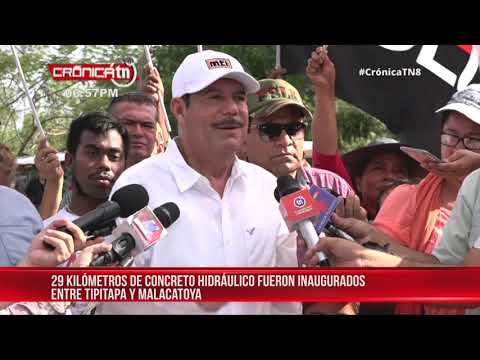 Inauguran carretera entre Tipitapa y Malacatoya en Granada – Nicaragua
