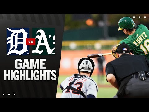 Tigers vs. As Game Highlights (8/27/25) | MLB Highlights
