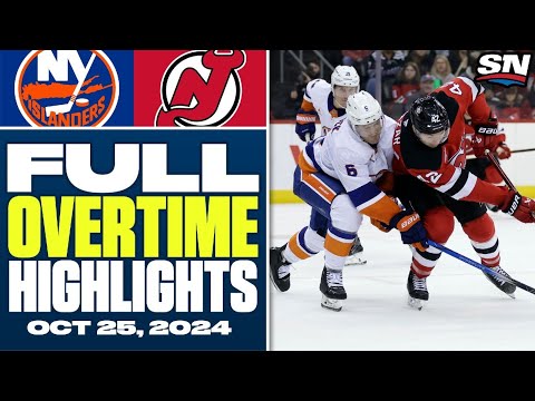 New York Islanders at New Jersey Devils | FULL Overtime Highlights - October 25, 2024