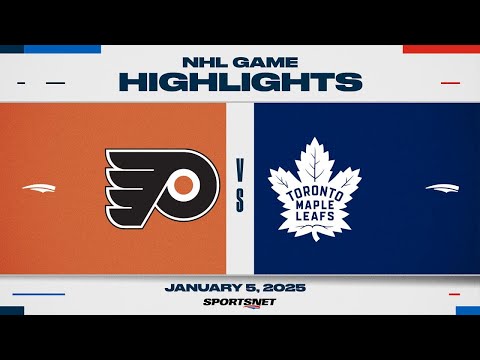 NHL Highlights | Flyers vs. Leafs - January 5, 2025