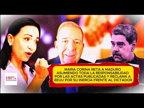 Maria Corina reclama a Estados Unidos por su inercia ante fraude de Maduro