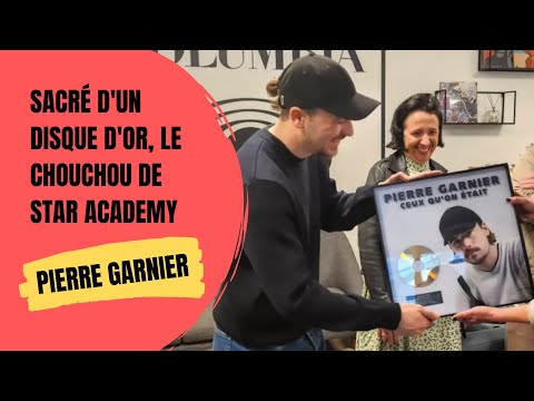 Pierre Garnier, la star de Star Academy e?clate de joie avec son Disque d'Or !