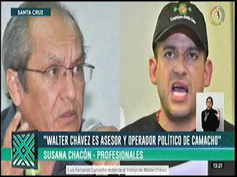 26042022   SUSANA CHACON   WALTER CHAVEZ ES ASESOR Y OPERADOR POLITICO DE CAMACHO   BOLIVIA TV