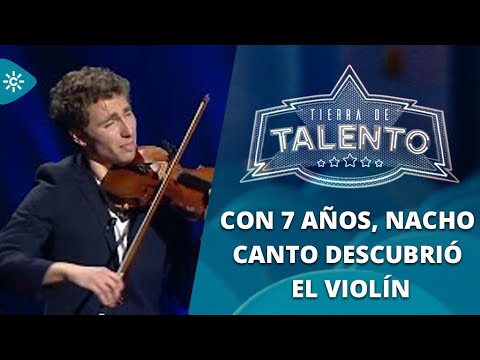 Tierra de talento | Nacho Canto interpreta una versión de Ojos verdes con su violín.