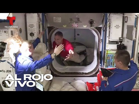 Llega la nave Crew Dragon a la estación espacial | Al Rojo Vivo | Telemundo