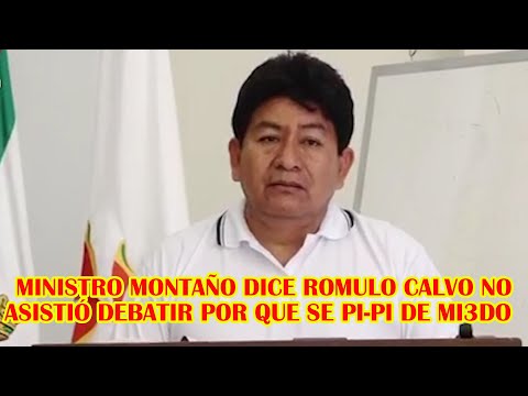 MINISTRO MONTAÑO LLAMA DELINCU3NTES Y GOLPIST4S MIEMBROS DEL CONADE-BOLIVIA...
