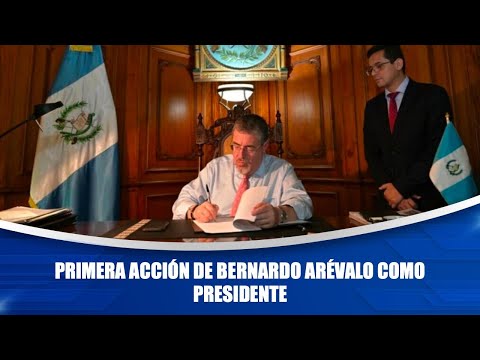 Primera acción de Bernardo Arévalo como presidente