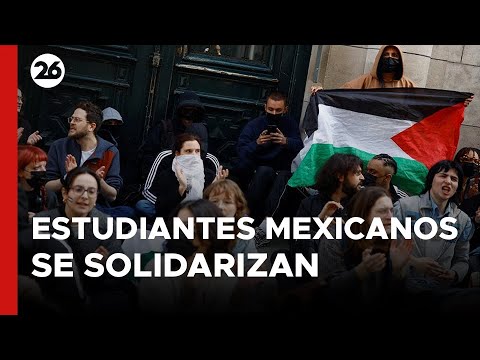 MÉXICO | Decenas de estudiantes universitarios se solidarizaron con el pueblo palestino
