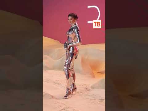 Zendaya deslumbra con un traje de robot vintage en el estreno de “Duna: Parte 2”