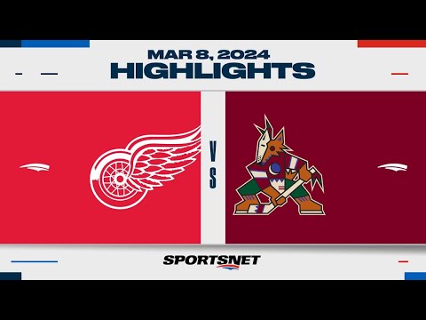 NHL Highlights | Coyotes vs. Red Wings - March 8, 2024