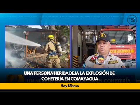 Una persona herida deja la explosión de cohetería en Comayagua