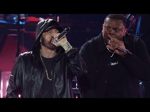 Eminem - Rap God (Live at Rock & Roll Hall of Fame 2022 Induction) 4K, Pro Multicam