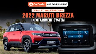 मारुति सुजुकी ब्रेजा 2022 infotainment system : cardekho कार owners guide