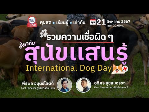 ชัวร์ก่อนแชร์ Sure And Share 🔴รวมความเชื่อผิดๆเกี่ยวกับสุนัขแสนรู้InternationalDogDayชัวร