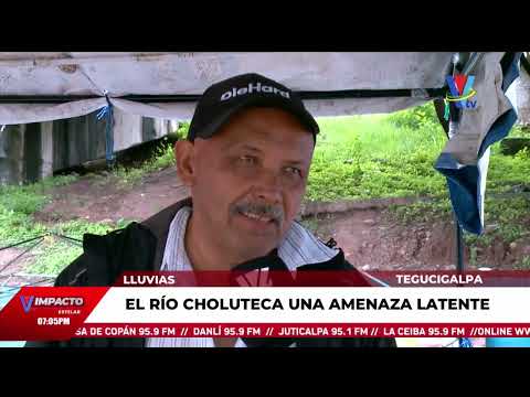 Crecida de Río Choluteca se convierte en un peligro para comerciantes