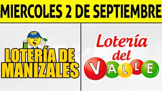 Resultados Lotería de MANIZALES y VALLE Miércoles 2 de Septiembre de 2020 | PREMIO MAYOR ????????????