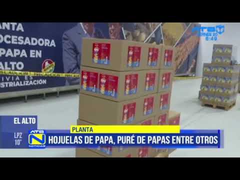 La Planta procesadora de papa elaborará diferentes productos procesados de papa