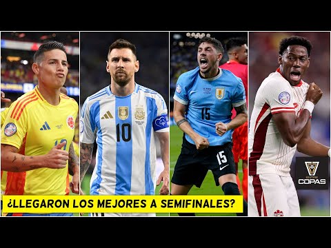 COPA AMÉRICA en SEMIFINALES. ARGENTINA FAVORITA y COLOMBIA vs URUGUAY será PARTIDAZO | Entre Copas