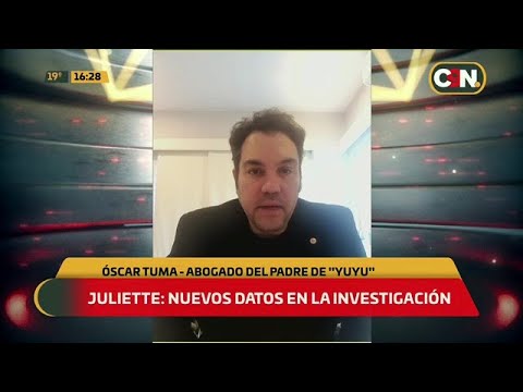 Abogado Óscar Tuma: Estamos convencidos de que Juliette está viva