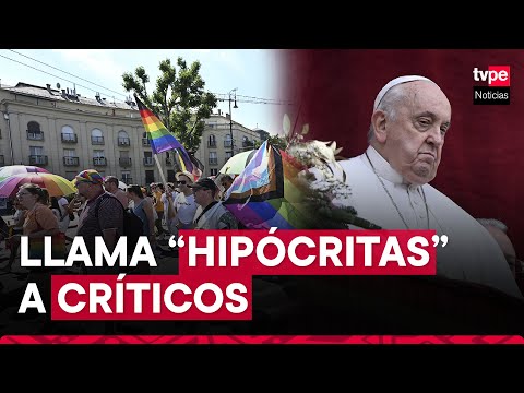 Papa Francisco llama “hipócritas” a quienes critican la bendición a parejas del mismo sexo