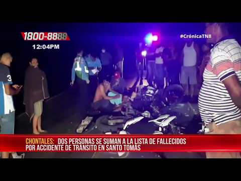 Brutal choque entre dos motos deja muertos y lesionados en Chontales - Nicaragua