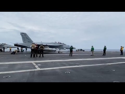US aircraft carrier plays key role in joint drills with Japan and South Korea in disputed sea