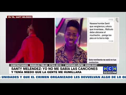 Santy Meléndez: Revela a HCH porque hablo en ingles y pide disculpas por lo sucedido en el concierto