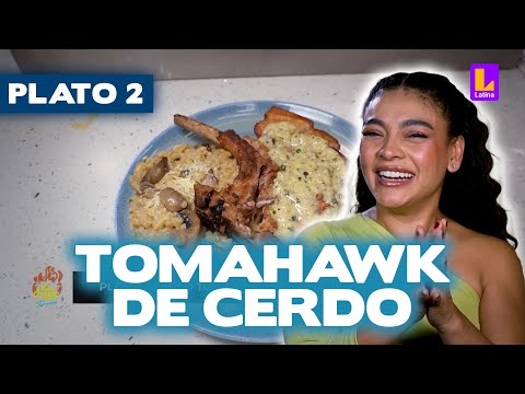 Plato 2: Tomahawk de cero con trigotto de hongos | El Gran Chef Famosos