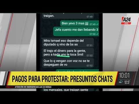 Incidentes en Jujuy: los presuntos chats donde pagan para ir la protesta