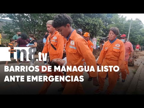 Barrios del Distrito V de Managua actualizan planes de respuesta ante emergencias - Nicaragua