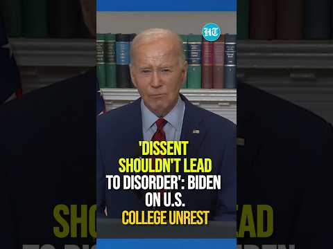 'Dissent Shouldn't Lead To Disorder': Biden On U.S. University Protests | #GazaWar