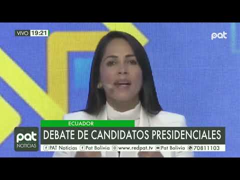 Internacional: Debate de candidatos presidenciales en Ecuador