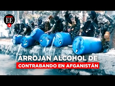 Talibanes arrojaron 3.000 litros de alcohol de contrabando en canal de Afganistán | El Espectador