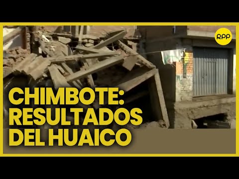 Chimbote: Panorama tras paso de huaico en el centro poblado La Rinconada