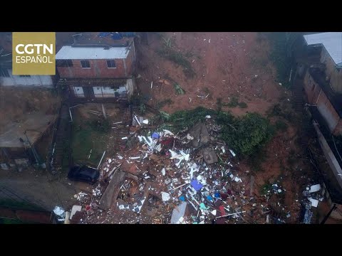 Doce muertos y siete desaparecidos en el sureste de Brasil a causa de las fuertes lluvias